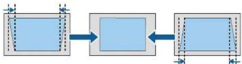 EPSON EpiqVision Flex COW01 - Correction de la forme de l'image à l'aide du bouton keystone - 3