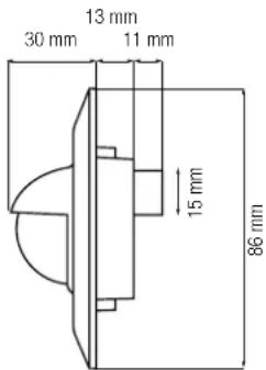 Niko Swiss Garde 300 KNX - Abmessungen - 2
