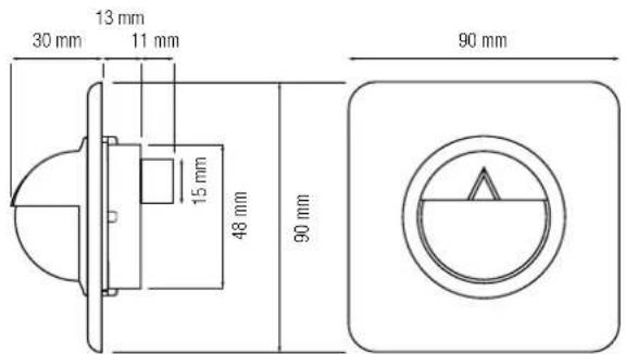 Niko Swiss Garde 300 KNX - Dimensions - 1