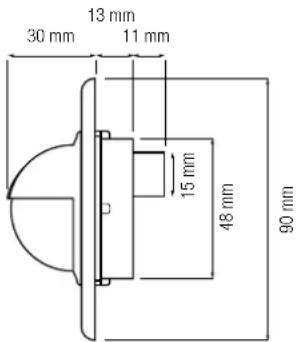 Niko Swiss Garde 300 KNX - Abmessungen - 1