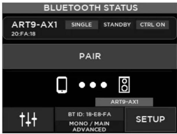 RCF ART 910AX - SCHERMATA BLUETOOTH - 1