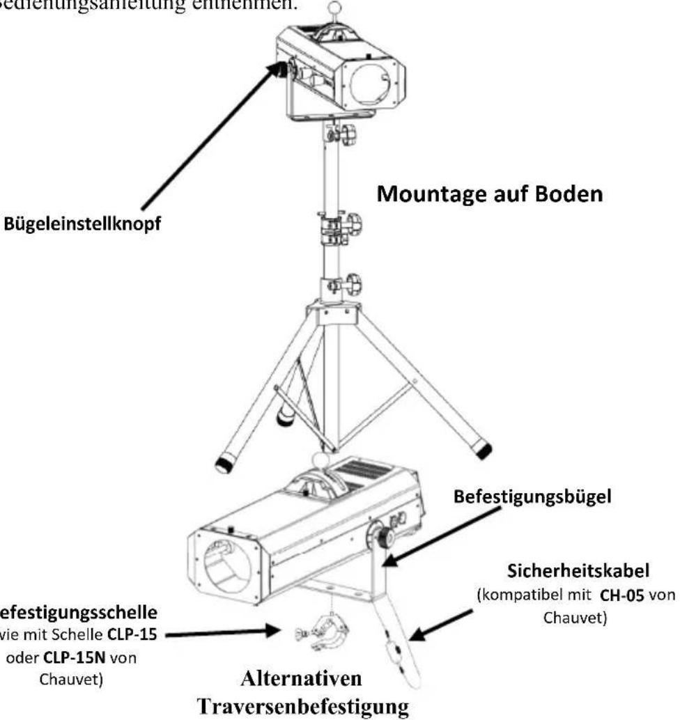 Chauvet LED Followspot 120ST - Montageansicht - 1