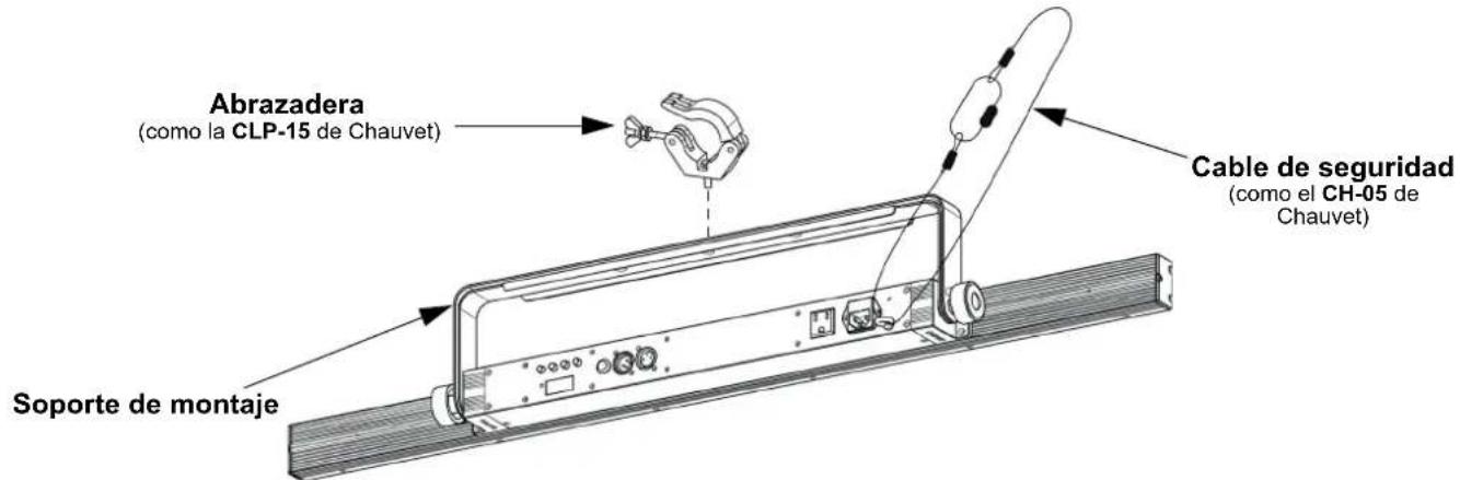 Chauvet COLORband T3 BT - Diagrama de montaje - 1