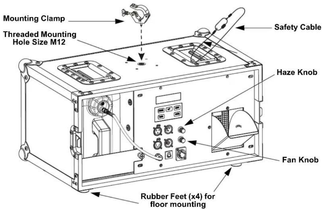Chauvet Amhaze Stadium - Mounting Diagram - 1