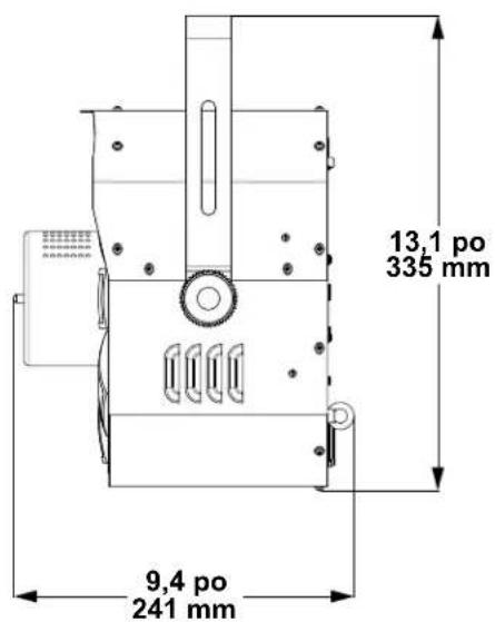 Chauvet Swarm Wash FX ILS - Dimensions du produit - 1
