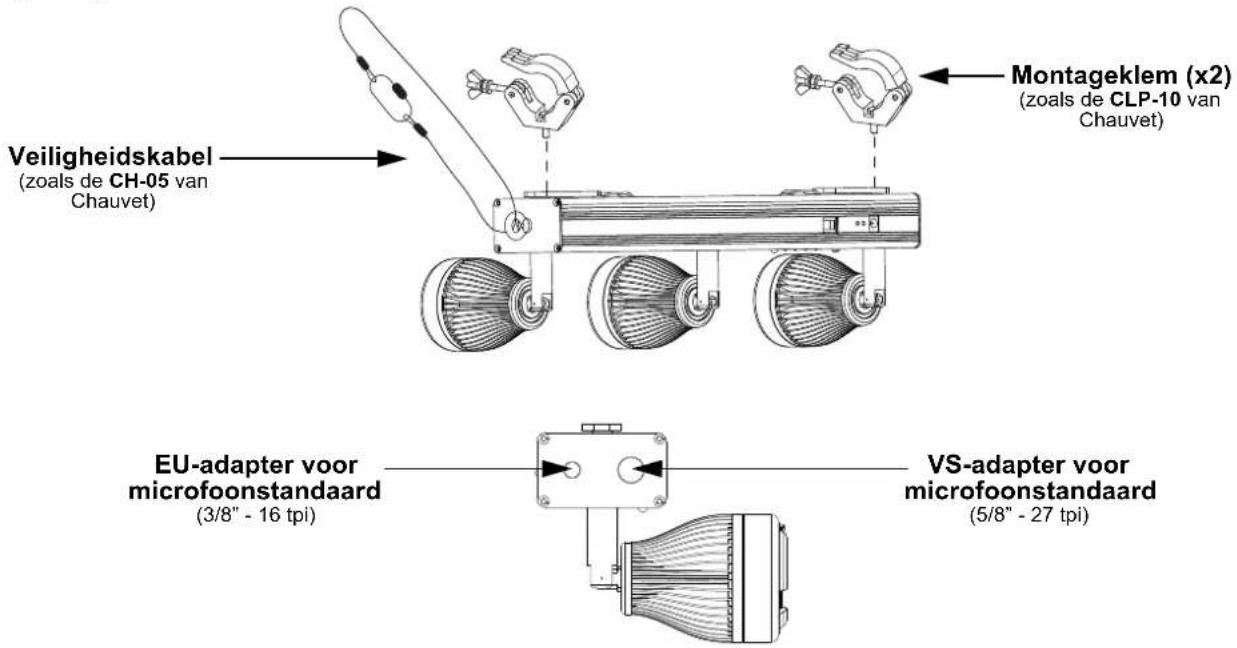 Chauvet EZBar - Montagediagram - 1