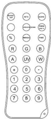 Chauvet EZBar - IRC-6 Remote (Infrared Remote Control) - 1