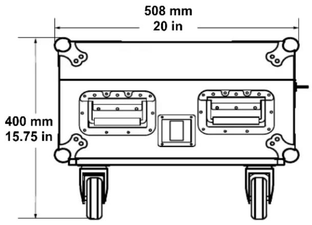 Chauvet Freedom Charge 8 - Dimensions de l'appareil - 1