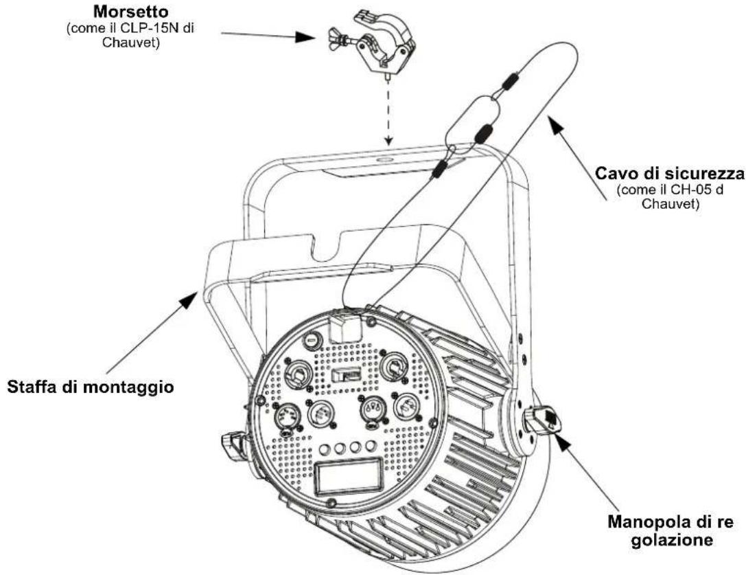 Chauvet SlimPAR Pro QZ12 USB - Schema di Montaggio - 1
