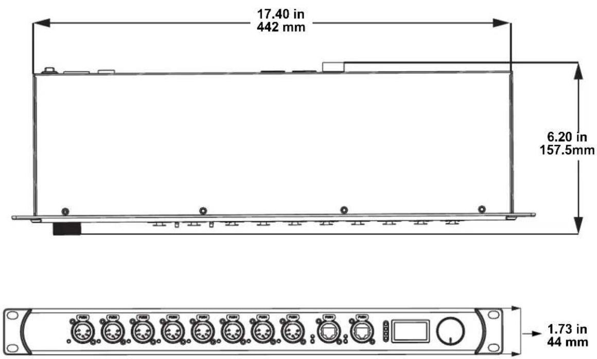 Chauvet NETX II - Product Dimensions - 1
