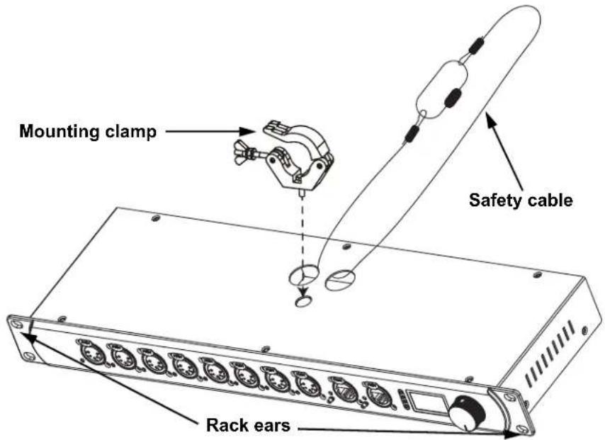 Chauvet NETX II - Mounting Diagram - 1