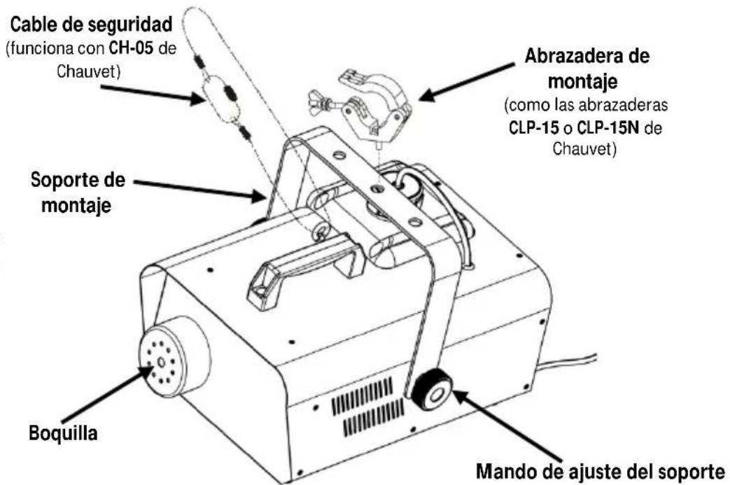 Chauvet Hurricane 1600 - Diagrama de montaje del producto - 1