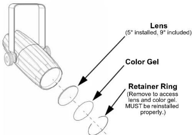 Chauvet LED Pinspot 2 - Lens Replacement - 1