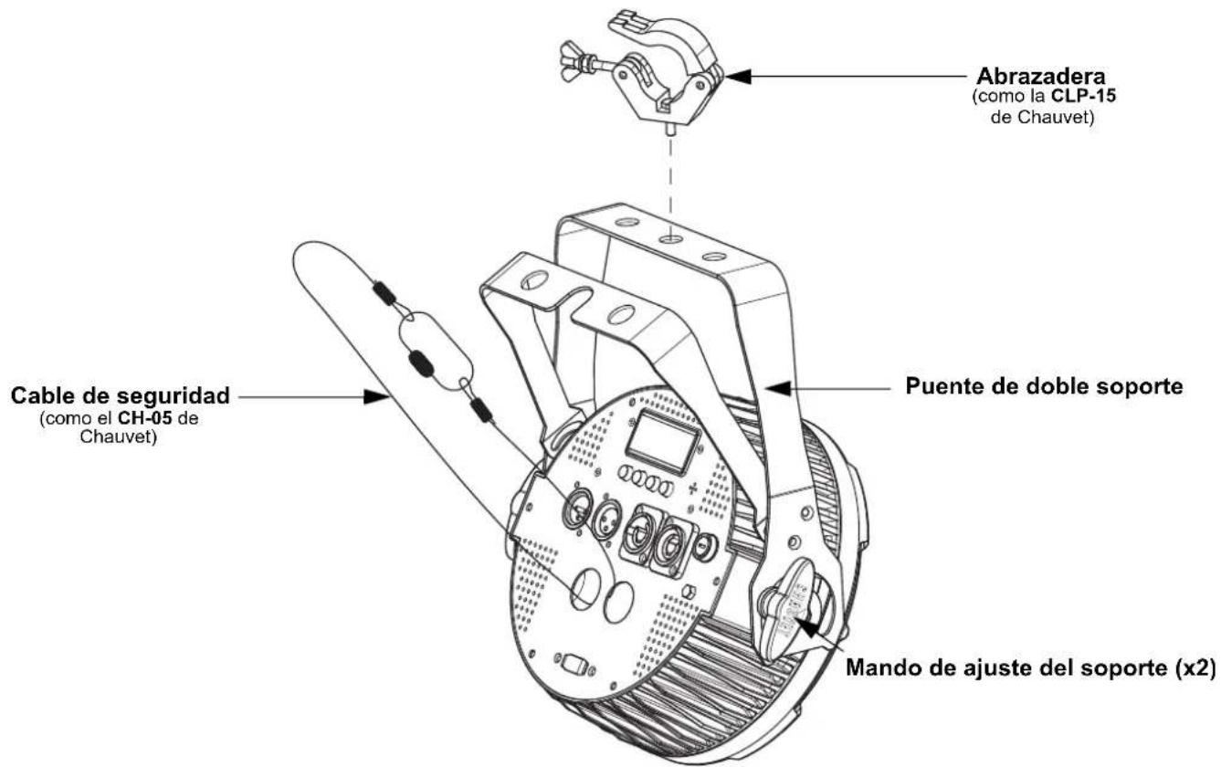Chauvet SlimPAR Pro H USB - Diagrama de montaje - 1