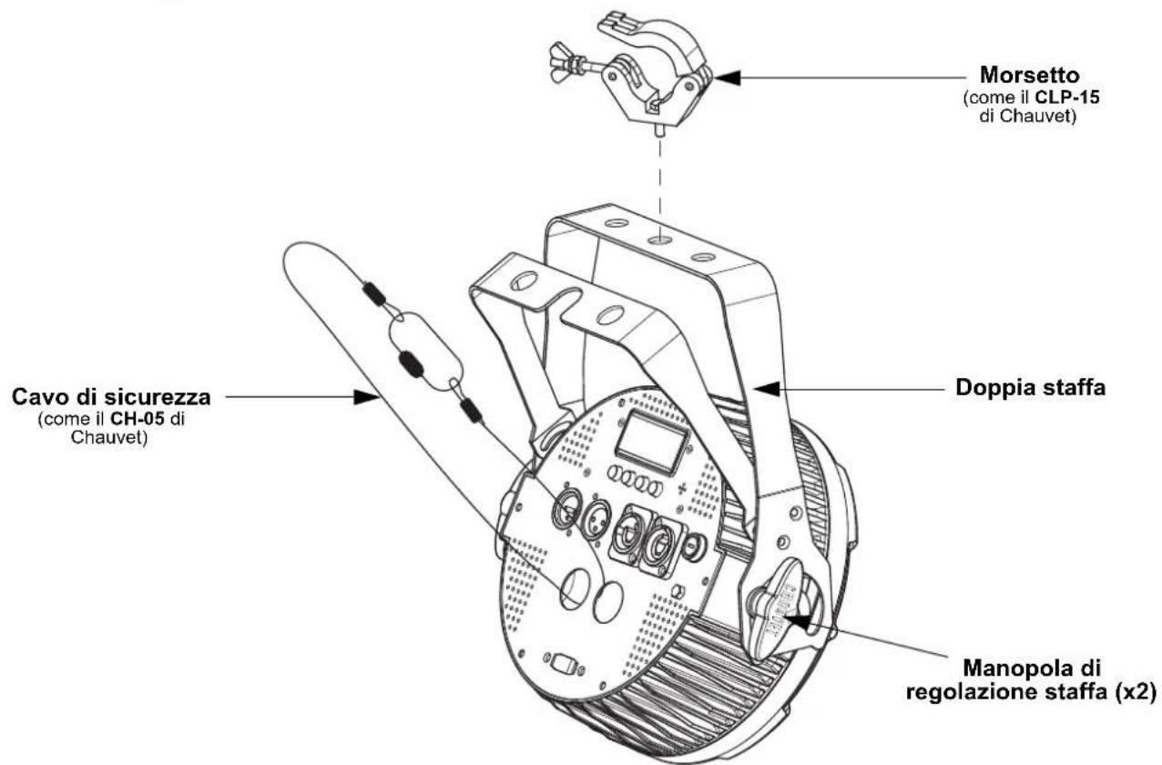 Chauvet SlimPAR Pro W USB - Schema di montaggio - 1