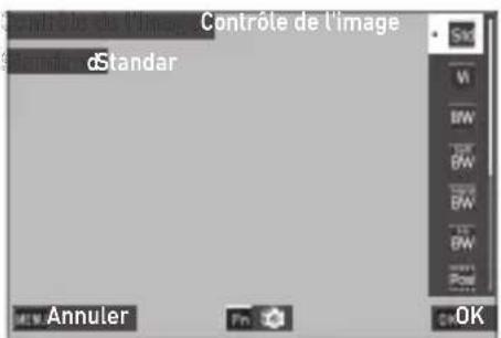 Contrôle de l'image dStandar ANNuler OK