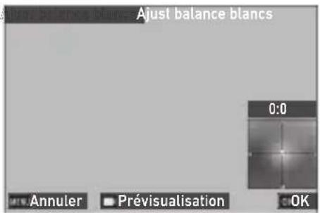 Ajust balance blancs 0:0 Annuler Prévisualisation OK