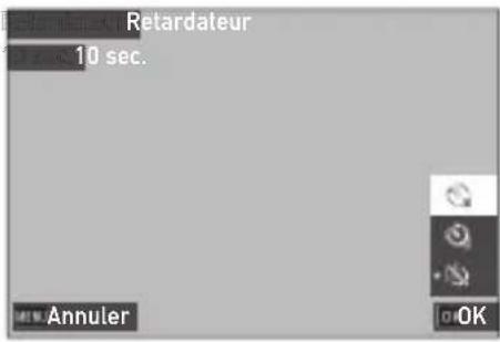 Retardateur 10 sec. Annuler OK