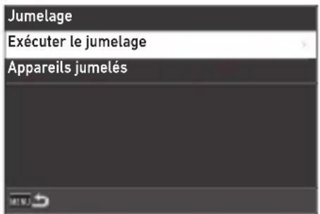 Jumelage Exécuter le jumelage Appareils jumelés