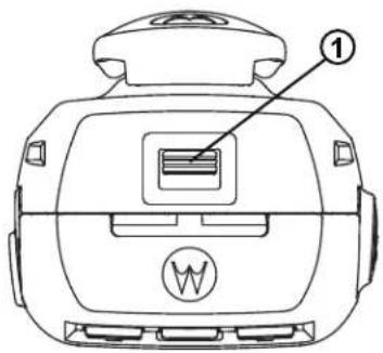 MOTOROLA MOTOTRBO CP100d - Retrait de la batterie - 1