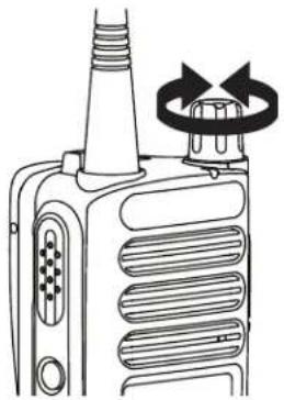 MOTOROLA MOTOTRBO CP100d - Réglage du volume - 1