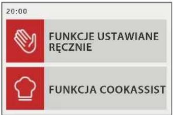 20:00 FUNKCJE USTAWIANE RĘCZNIE FUNKCJA COOKASSIST