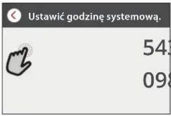 Ustawić godzinę systemową. 543 098