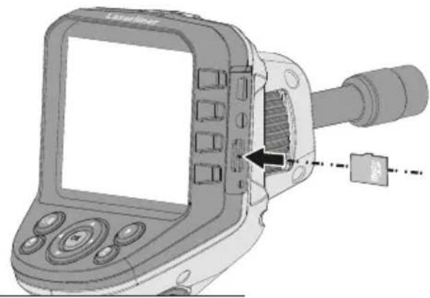 Laserliner VideoFlex G4 XXL - Inserimento della microscheda SD - 2