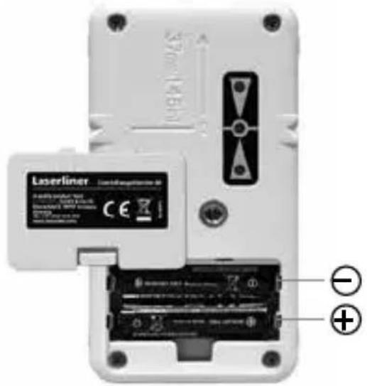 Laserliner CombiRangeXtender 40 - Installation de la pile - 1