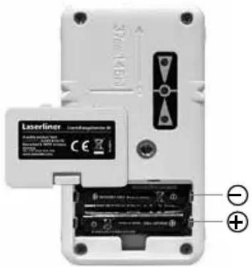 Laserliner CombiRangeXtender 40 - Introducerea baterii - 1