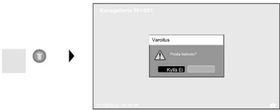 Laserliner VideoFlex HD Micro - Toistotila: Tallenteen poistaminen - 1