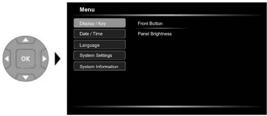 Laserliner VideoFlex HD Micro - Settings mode: Display / Key - 1