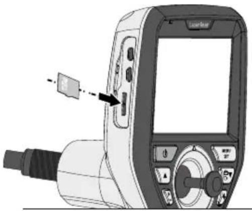 Laserliner VideoInspector 3D - Indsæt mikro- SD-kort - 1