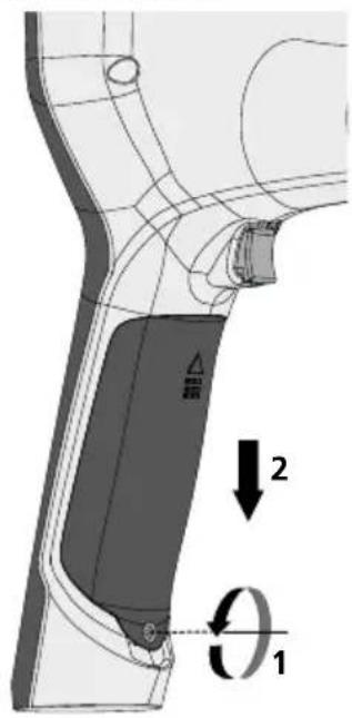 Laserliner VideoInspector 3D - Mudar o acumulador - 1