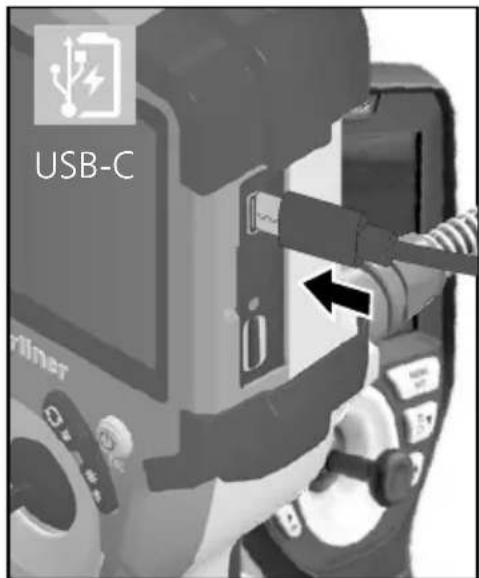 Laserliner VideoInspector 3D - Hantering av nätdelen / litiumjonbatteriet - 1