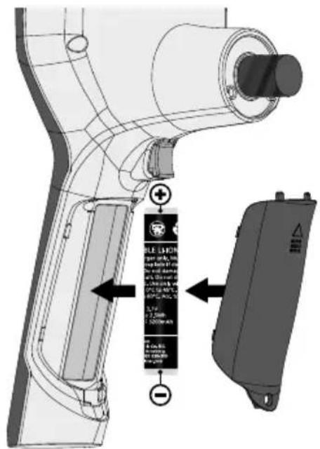 Laserliner VideoInspector 3D - Byte av batteri - 2