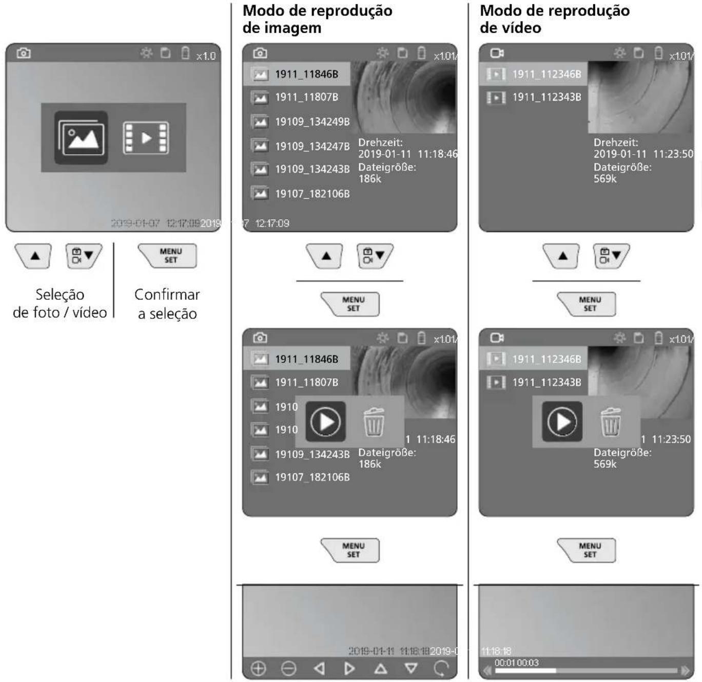Laserliner VideoInspector 3D - Reprodução de imagens / de vídeo - 1