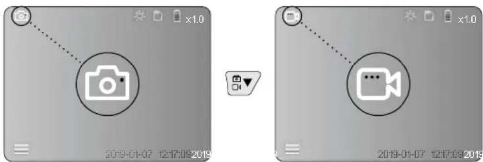 Laserliner VideoInspector 3D - a. Image / video recording selection - 1