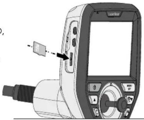 Laserliner VideoInspector 3D - Inserare card MicroSD - 1
