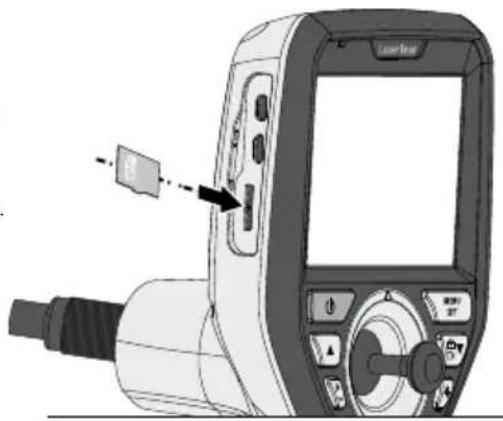 Laserliner VideoInspector 3D - Поставяне на Micro-SD-карта - 1