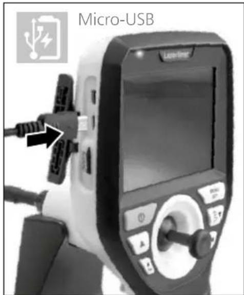Laserliner VideoInspector 3D - Güç kaynağı / Lityum-iyon batarya kullanımı - 1