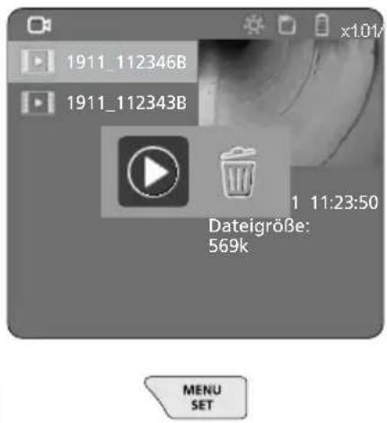 Laserliner VideoInspector 3D - b. Kaydı silmek - 2