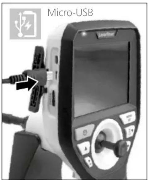 Laserliner VideoInspector 3D - Χειρισμός τροφοδοτικού / επαναφορτιζόμενη μπαταρία ιόντων λιθίου - 1