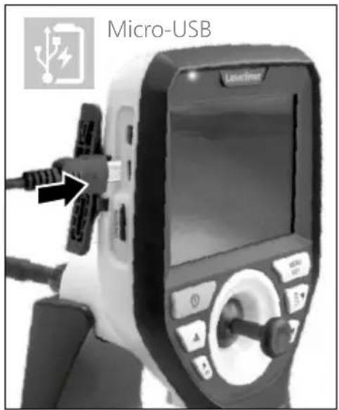 Laserliner VideoInspector 3D - Obsługa zasilacza / akumulatora litowo-jonowego - 1