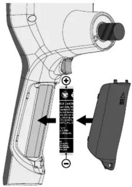 Laserliner VideoInspector 3D - Mudar o acumulador - 2