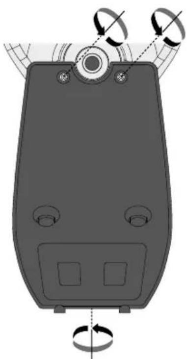 Laserliner VideoInspector 3D - Vervangen van de accu - 1