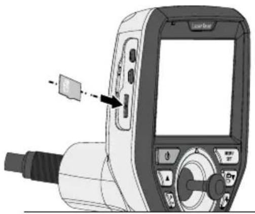 Laserliner VideoInspector 3D - Micro SD-kaart plaatsen - 1