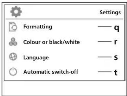 Laserliner VideoFlex G4 Duo - Settings mode - 1