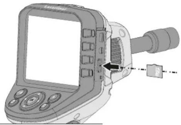 Laserliner VideoFlex G4 Fix - B Micro-SD-Karte einlegen - 2