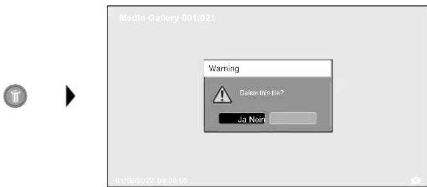 Laserliner VideoFlex HD Duo - 6.1Playback mode:Delete recording - 1